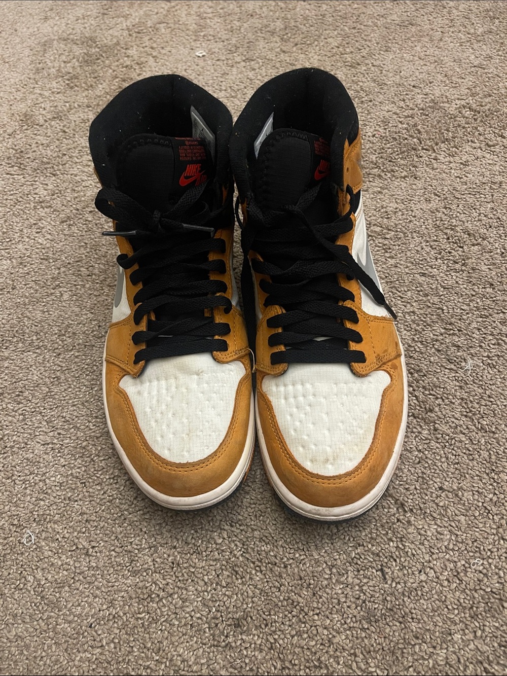 Air Jordan 1 Men’s Sneakers - White, Black & Tan